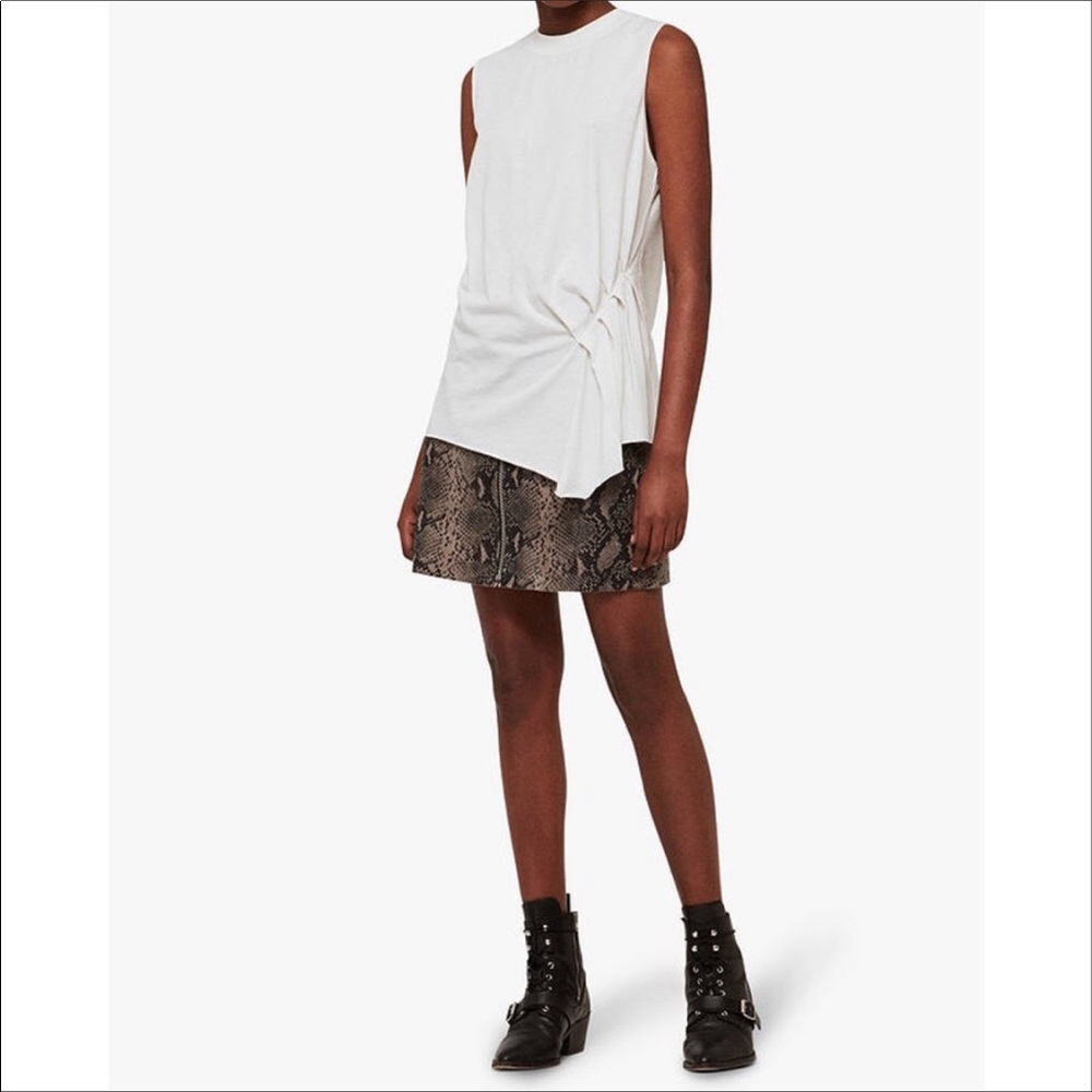 All Saints White Pleated Top - Picture 11 of 11